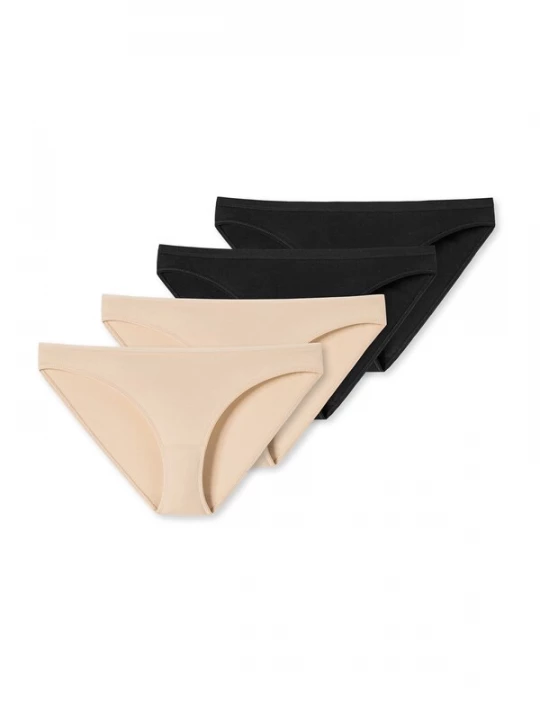 Foto van product SCHIESSER Slip ' Serie "95 / 5" ' beige / nachtblauw