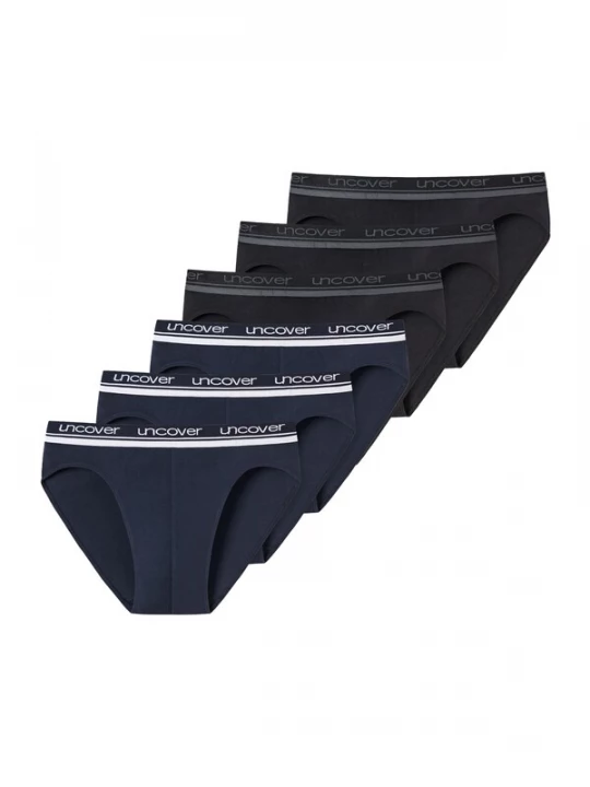 Foto van product uncover by SCHIESSER Slip zwart / offwhite