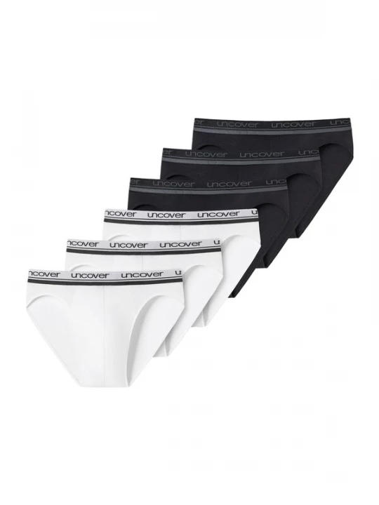 Foto van product uncover by SCHIESSER Slip zwart / wit