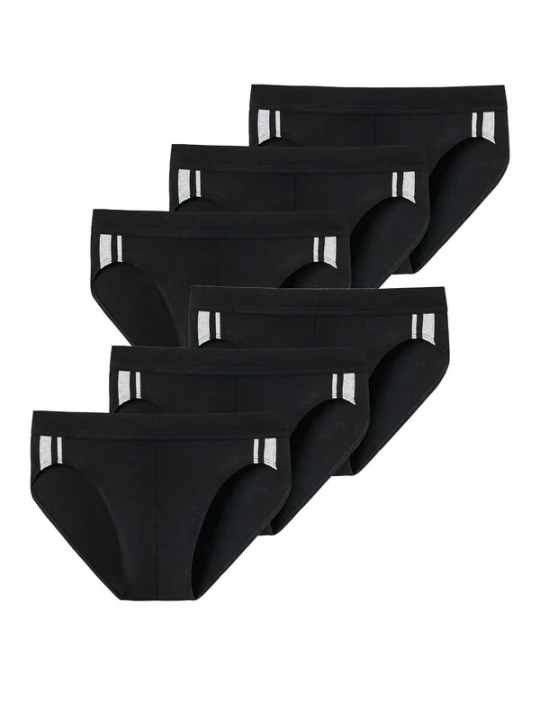 Foto van product SCHIESSER Slip zwart / wit