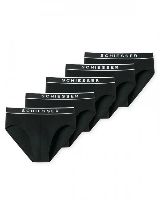Foto van product SCHIESSER Slip zwart / wit