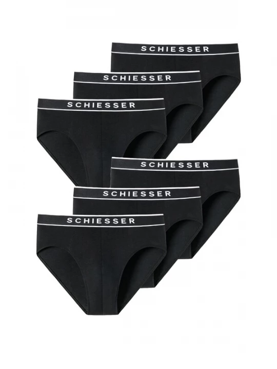 Foto van product SCHIESSER Slip zwart / wit
