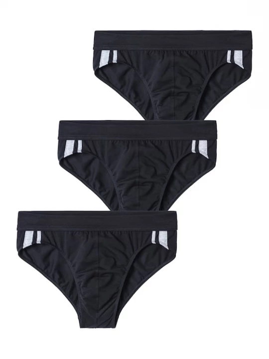 Foto van product SCHIESSER Slip zwart / wit