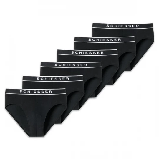 Foto van product SCHIESSER Slip zwart / wit gemêleerd