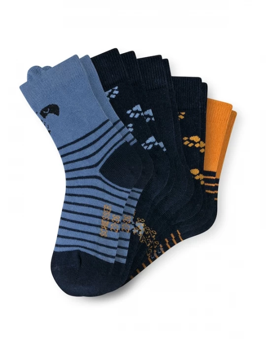 Foto van product SCHIESSER Sokken 'Badger' blauw / marine / oranje