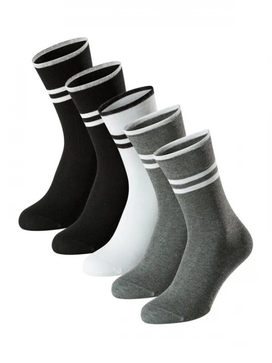Foto van product SCHIESSER Sokken 'Bluebird' grijs / zwart / wit