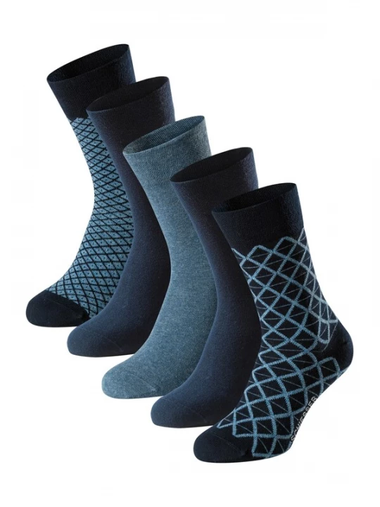 Foto van product SCHIESSER Sokken 'Bluebird' lichtblauw / donkerblauw