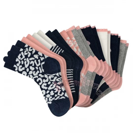 Foto van product SCHIESSER Sokken navy / grijs gemêleerd / oudroze / wit