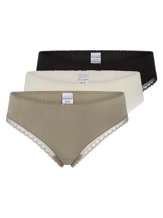 Foto van product SCHIESSER String ivoor / taupe / zwart