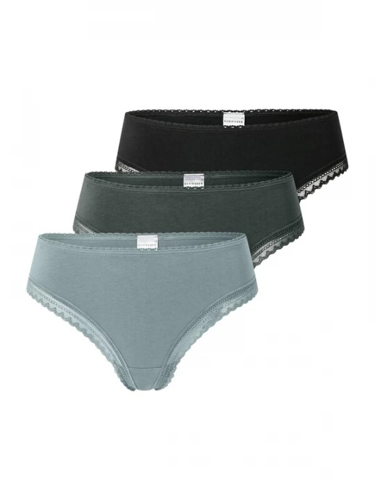 Foto van product SCHIESSER String jade groen / donkergroen / zwart