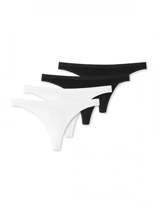 Foto van product SCHIESSER String ' Serie 95-5 ' zwart / wit