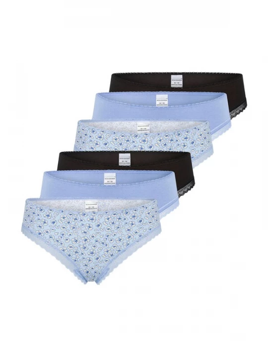 Foto van product SCHIESSER String ' Ultra Modern ' blauw / lichtblauw / zwart