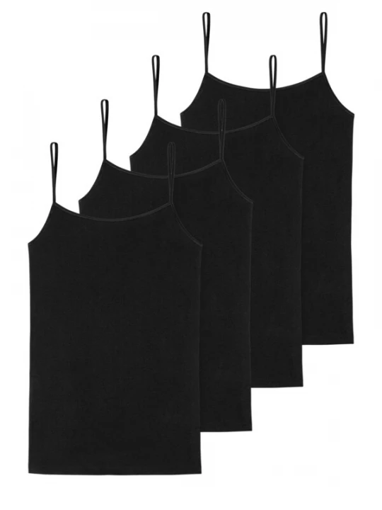 Foto van product SCHIESSER Top ' 95 / 5 Organic Cotton ' zwart