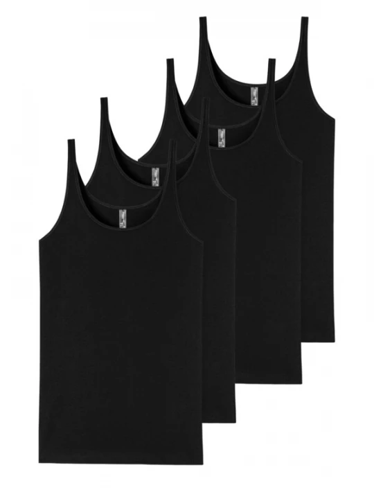Foto van product SCHIESSER Top ' 95 / 5 Organic Cotton ' zwart