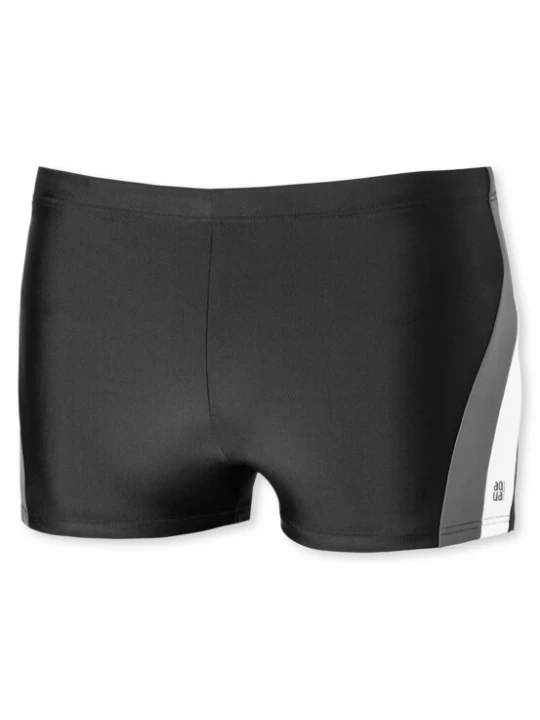 Foto van product SCHIESSER Zwembroek 'Nautical Active' grijs / zwart / wit