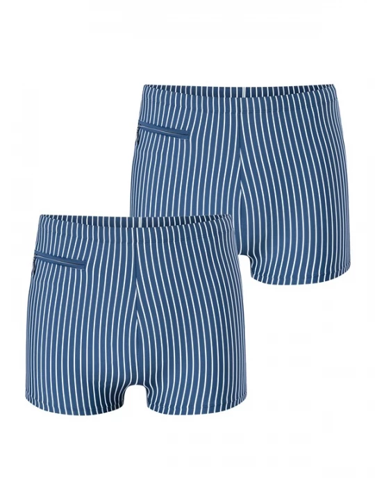 Foto van product SCHIESSER Zwemshorts ' Ocean Swim ' blauw / wit