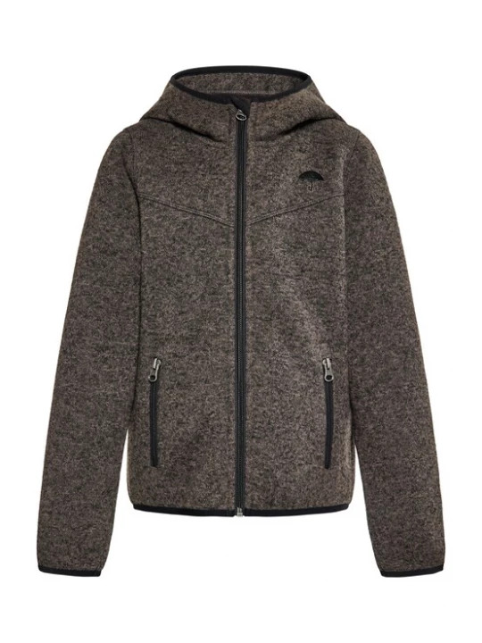 Foto van product Schmuddelwedda Fleece jas aardetinten / zwart