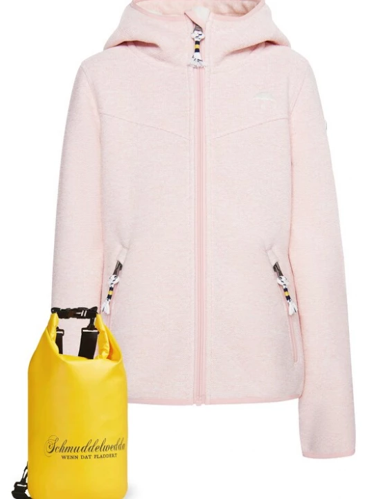 Foto van product Schmuddelwedda Fleece jas citroengeel / rosa / zwart / wit