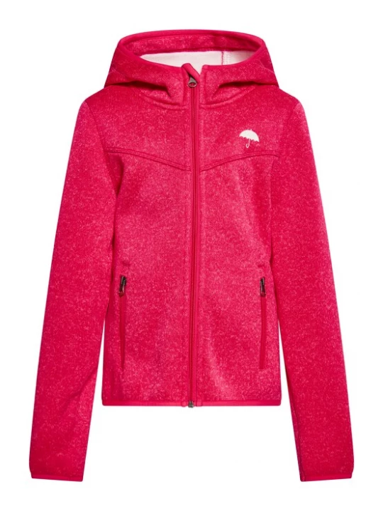 Foto van product Schmuddelwedda Fleece jas framboos / wit