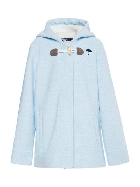 Foto van product Schmuddelwedda Fleece jas lichtblauw / bruin / zwart / wit
