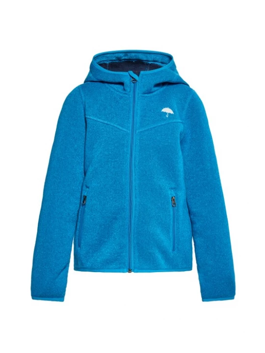 Foto van product Schmuddelwedda Fleece jas neonblauw / wit