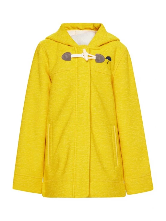 Foto van product Schmuddelwedda Fleece jas 'Rabine' donkergeel
