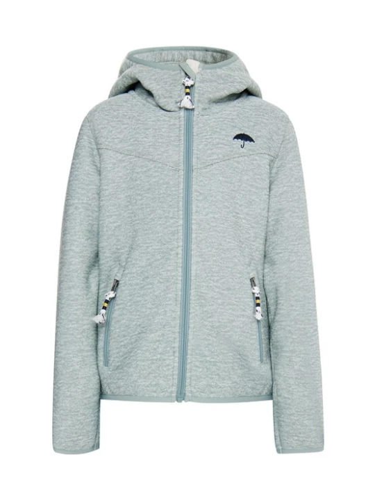 Foto van product Schmuddelwedda Fleece jas 'Rabine' navy / turquoise / offwhite