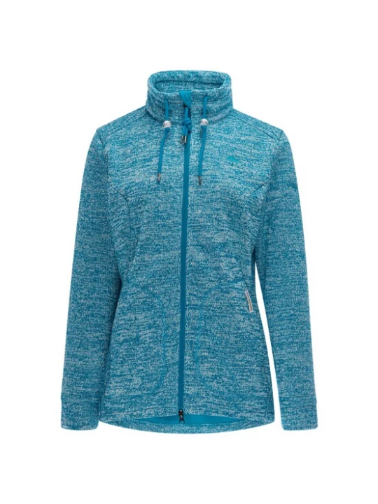Foto van product Schmuddelwedda Fleece jas turquoise / wit