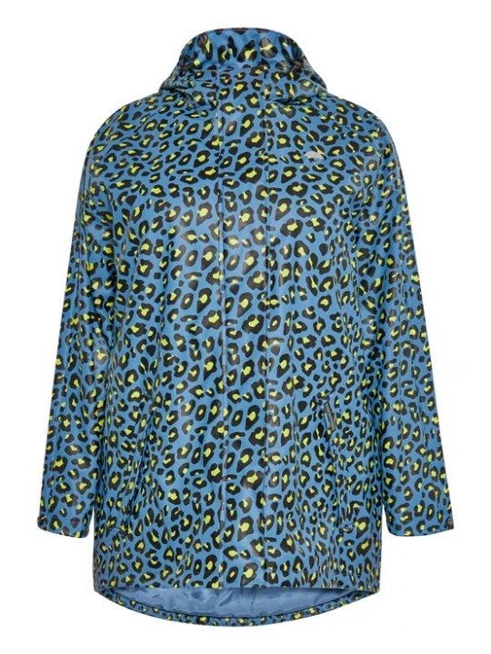 Foto van product Schmuddelwedda Functionele jas blauw / neongeel / zwart