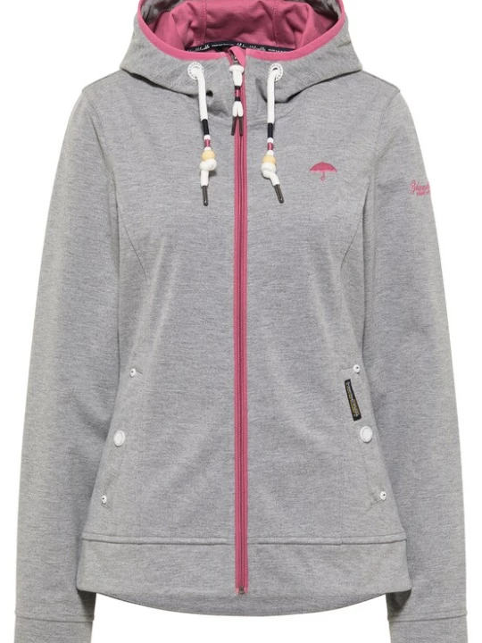 Foto van product Schmuddelwedda Functionele jas 'Kianna' geel / grijs gemêleerd / pink / zwart / wit