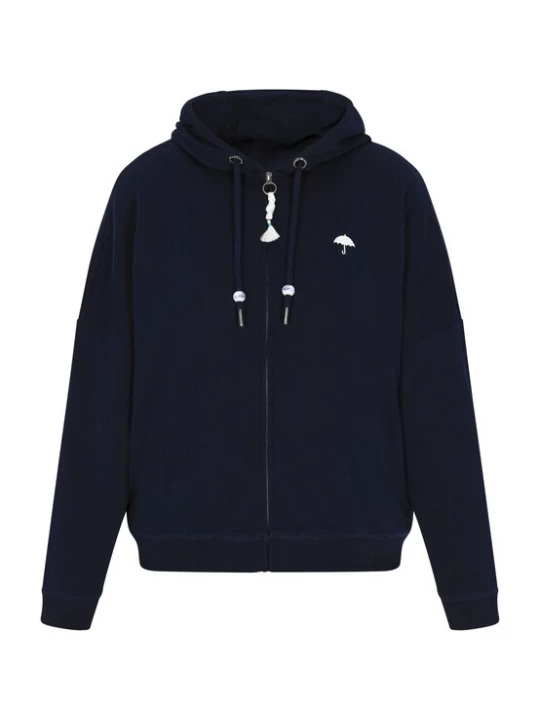 Foto van product Schmuddelwedda Sweatvest navy / wit