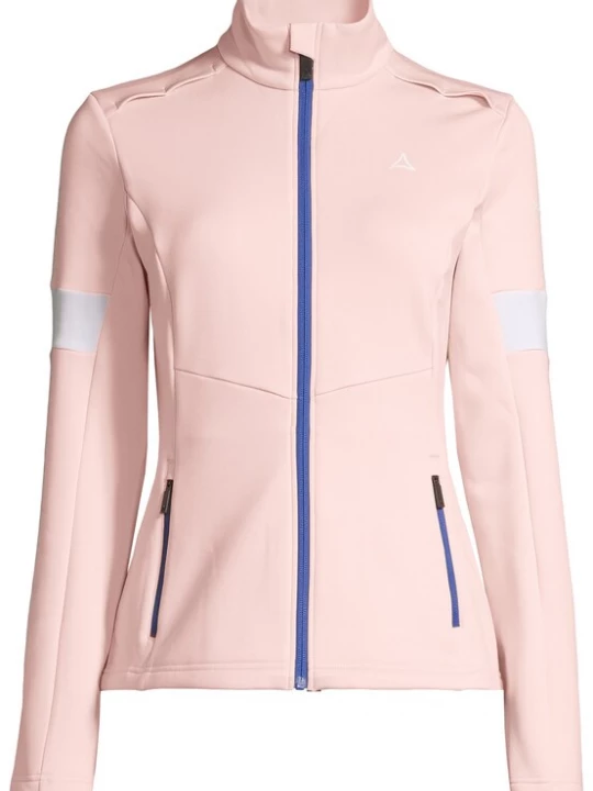 Foto van product Schöffel Functionele fleece jas 'Grassen' blauw / oudroze / offwhite