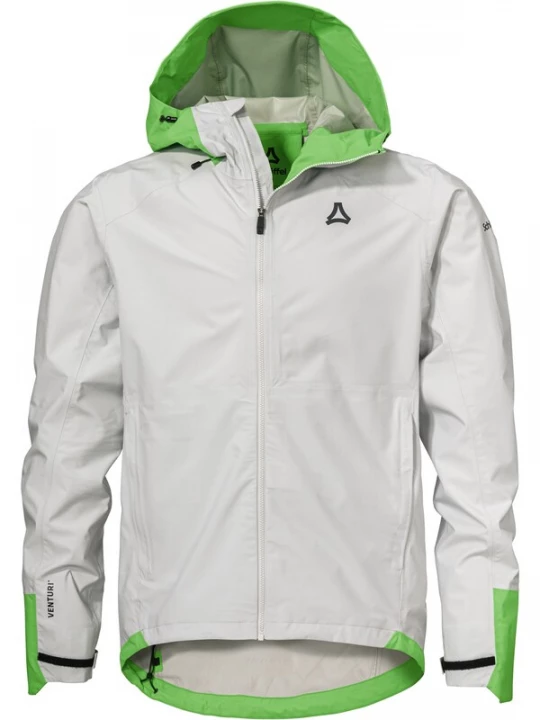 Foto van product Schöffel Outdoorjas 'Tajiva' grijs / neongroen