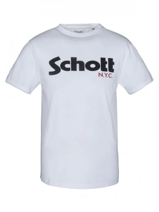 Foto van product Schott NYC Shirt bloedrood / zwart / wit