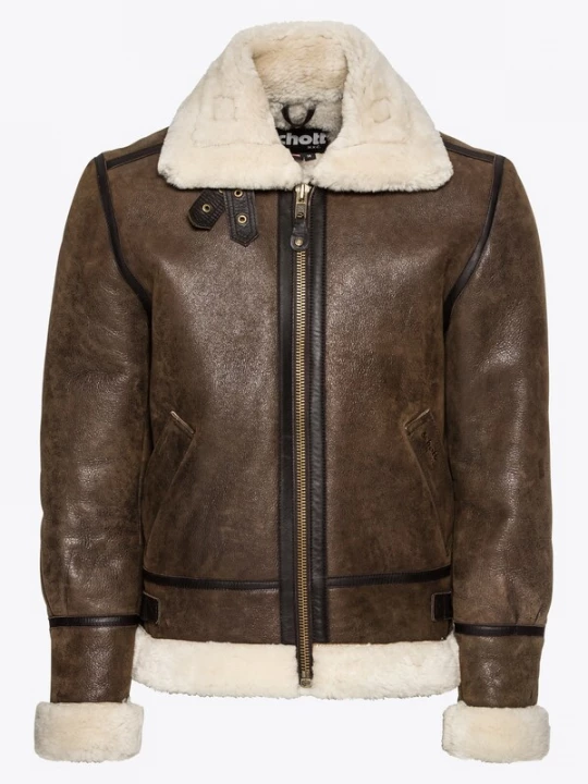 Foto van product Schott NYC Tussenjas 'LC1259' crème / bruin