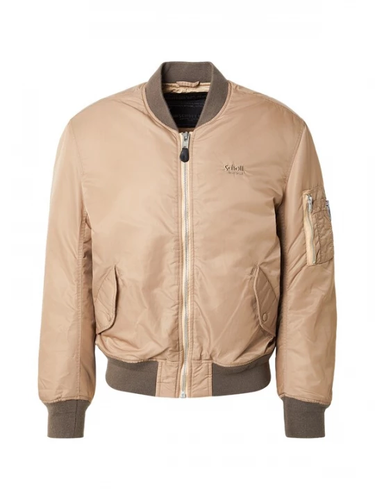 Foto van product Schott NYC Tussenjas 'MACAMPSRS' beige / brokaat