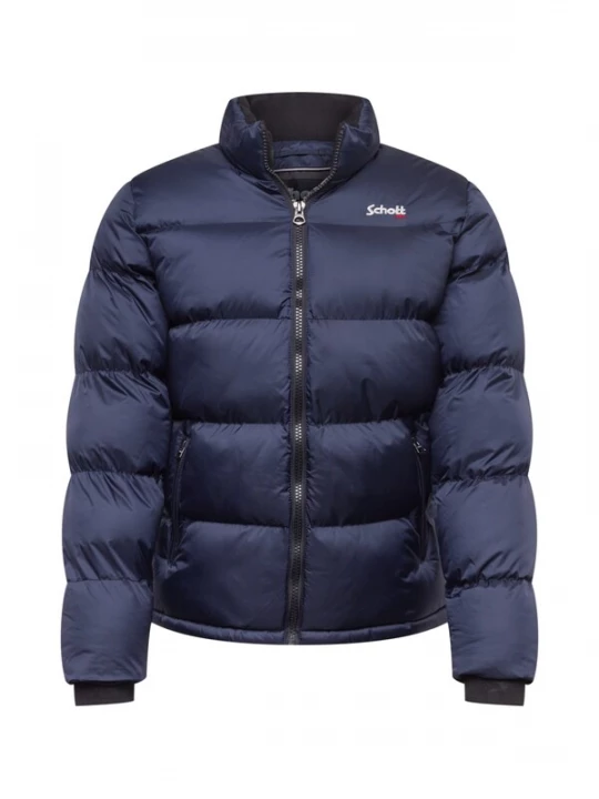 Foto van product Schott NYC Winterjas 'Idaho' navy / lichtrood / wit