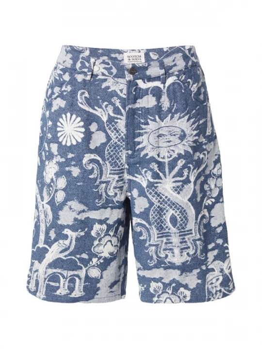 Foto van product SCOTCH & SODA Broek navy / natuurwit