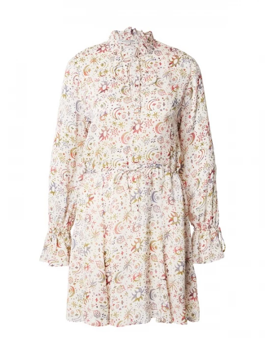 Foto van product SCOTCH & SODA Jurk blauw / olijfgroen / lichtrood / offwhite