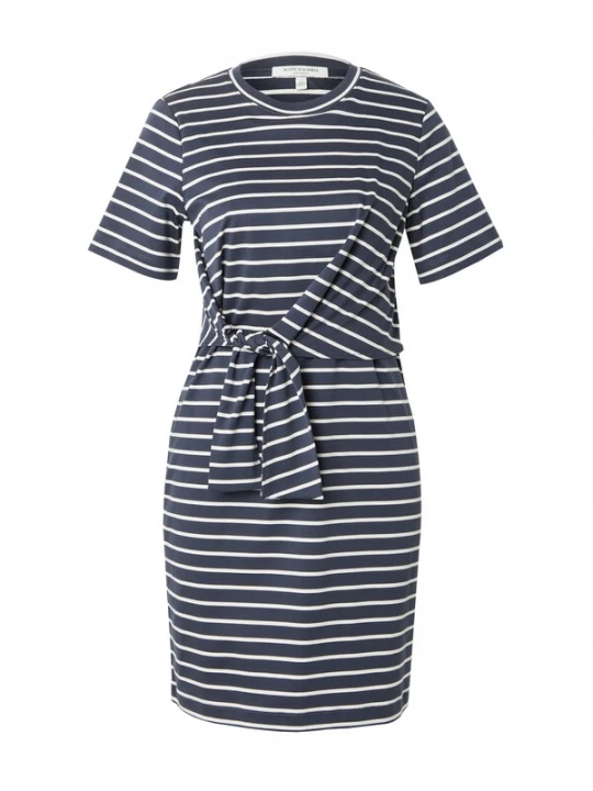 Foto van product SCOTCH & SODA Jurk navy / wit