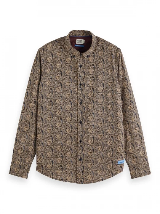 Foto van product SCOTCH & SODA Overhemd beige / nachtblauw
