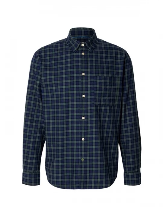 Foto van product SCOTCH & SODA Overhemd donkerblauw / groen