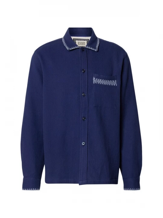 Foto van product SCOTCH & SODA Overhemd lichtblauw / donkerblauw