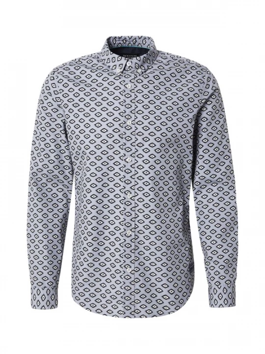 Foto van product SCOTCH & SODA Overhemd navy / duifblauw / wit