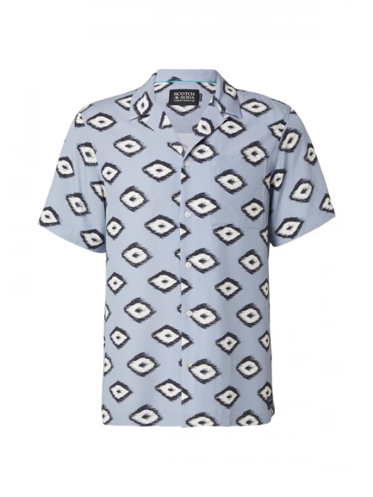 Foto van product SCOTCH & SODA Overhemd navy / lichtblauw / wit