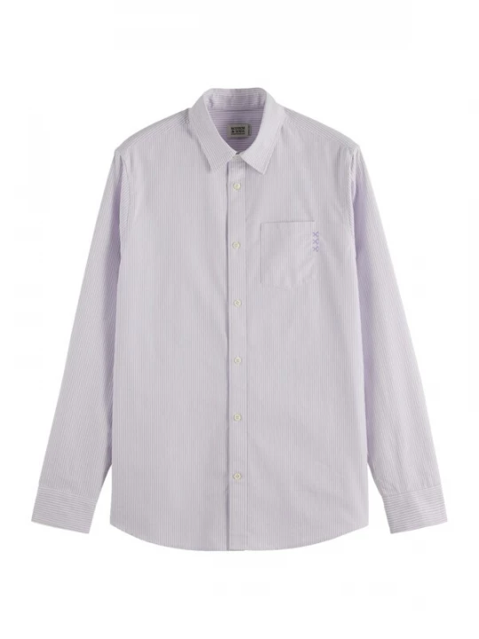 Foto van product SCOTCH & SODA Overhemd pastellila / wolwit