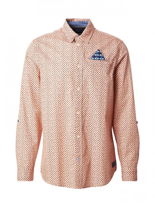 Foto van product SCOTCH & SODA Overhemd saffier / lichtblauw / poederroze / zwart