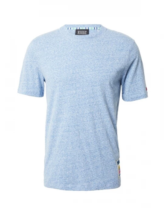 Foto van product SCOTCH & SODA Shirt blauw gemêleerd