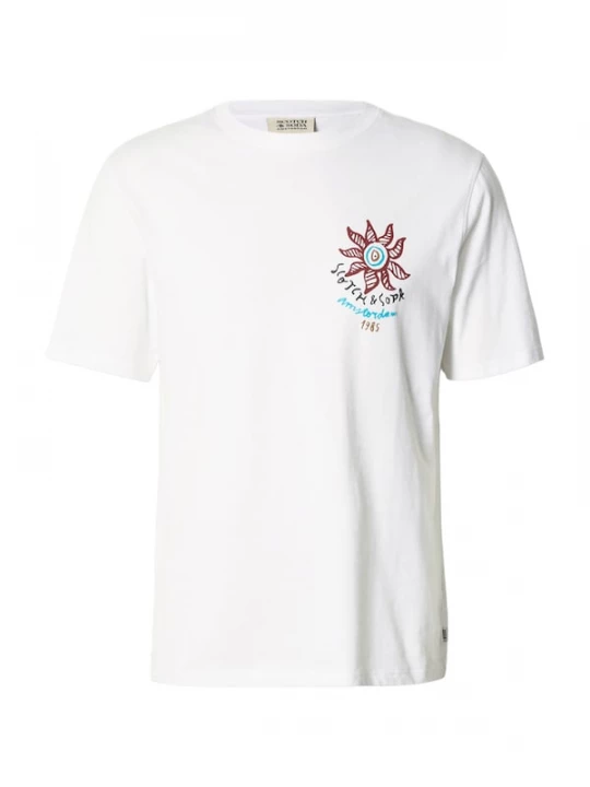 Foto van product SCOTCH & SODA Shirt bruin / donkerrood / zwart / wit
