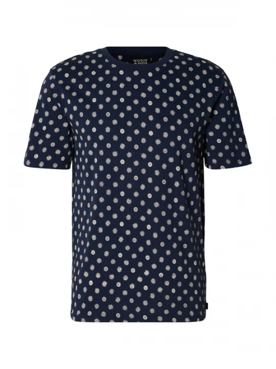 Foto van product SCOTCH & SODA Shirt donkerblauw / wit
